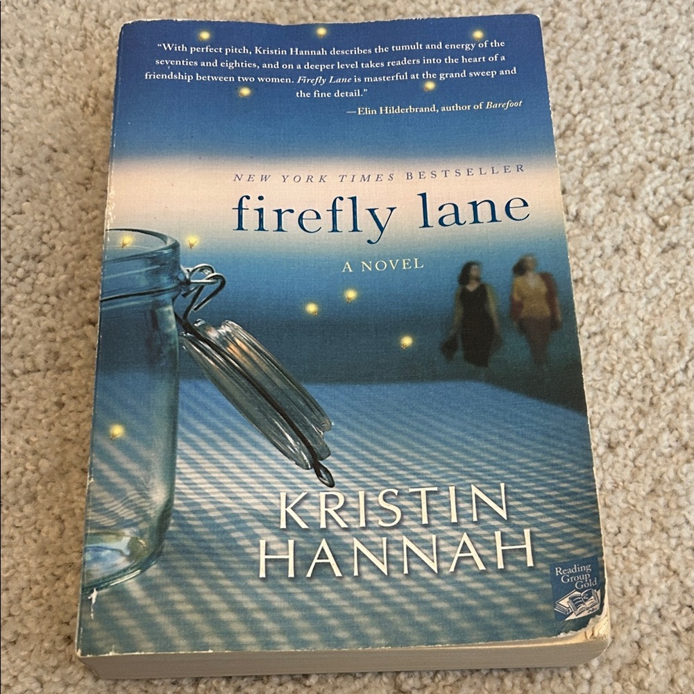 Firefly Lane by Kristin Hannah - Blue Gradient Paperback